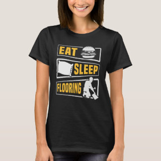 Installation des Installations-Fußbodens von Sleep T-Shirt