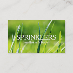 Installation und Reparatur von Sprinkleranlagen Visitenkarte