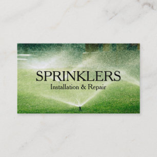 Installation und Reparatur von Sprinkleranlagen Visitenkarte