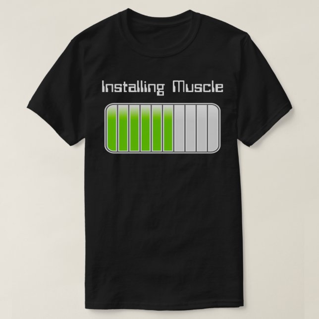 Installation von Muskel 1 T-Shirt (Design vorne)