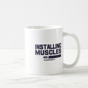 Installation von Muskeln Lustiger Sport Gym Bodybu Kaffeetasse