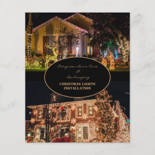 Installation von Weihnachtsbeleuchtung 2 Foto Flyer