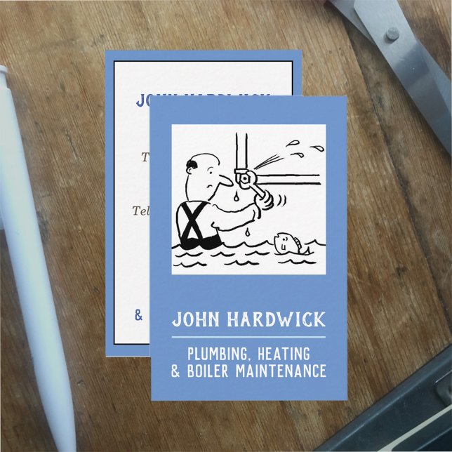 Installations-, Heizungs- und Boiler-Wartung. Klem Visitenkarte (Von Creator hochgeladen)