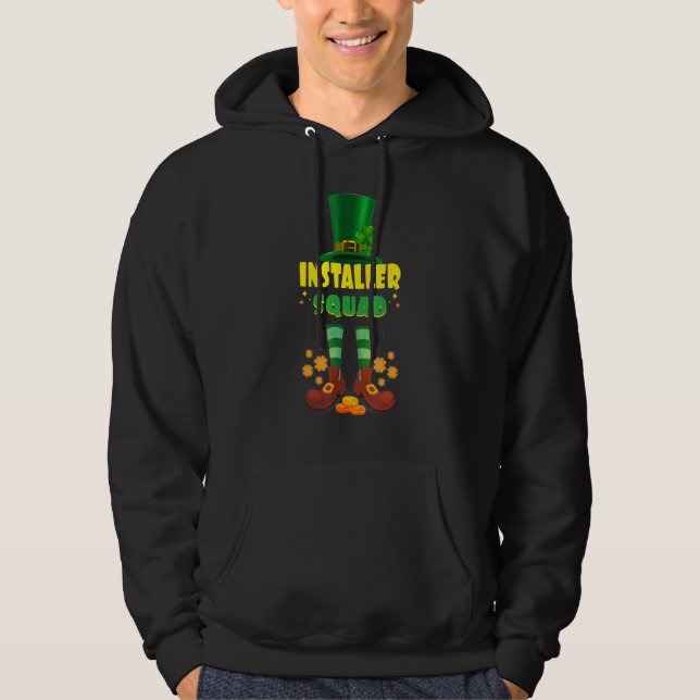 Installer Squad Funny Irish St Patrick Day Hoodie (Vorderseite)