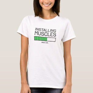 Installierung der Muskeln T-Shirt