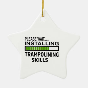 Installierung von Trampolining Fähigkeiten Keramikornament