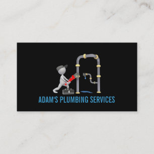 Instandhaltung des Klempners Faucet Water Handyman Visitenkarte