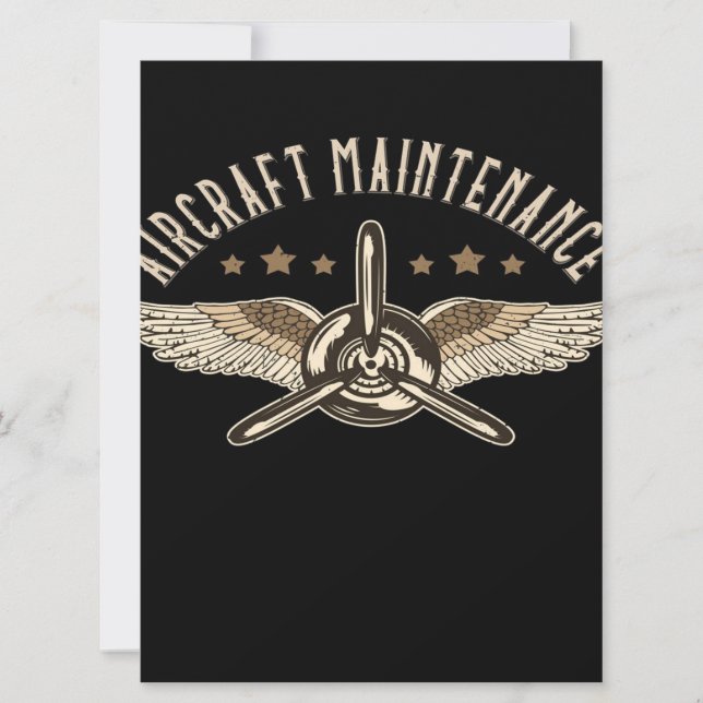 Instandhaltung von Luftfahrzeugen | Cooles Design (Vorderseite)
