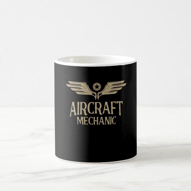Instandhaltung von Luftfahrzeugen durch Mechaniker Kaffeetasse (Mittel)