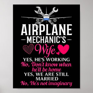 Instandhaltung von Luftfahrzeugen mit mechanischer Poster