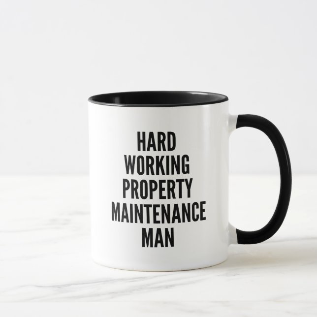 Instandhaltungsmann für harte Immobilien Tasse (Rechts)
