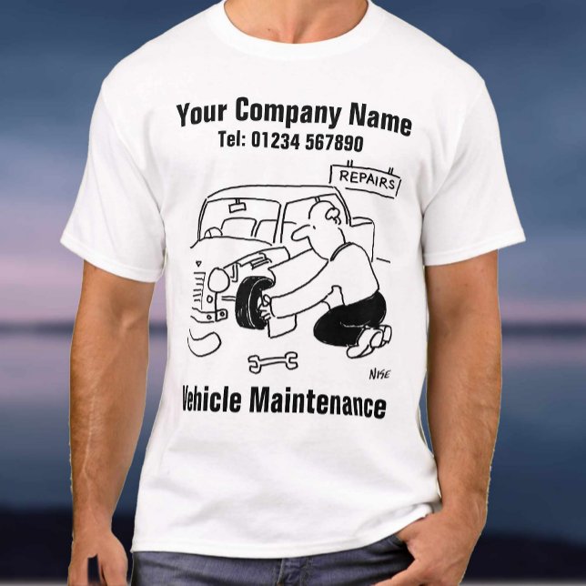Instandhaltungsmechanismus für das Garagenfahrzeug T-Shirt (Von Creator hochgeladen)