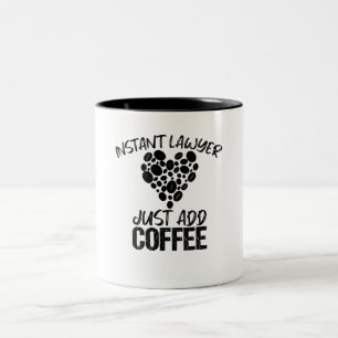 Instant Anwälte einfach Kaffee hinzufügen Zweifarbige Tasse