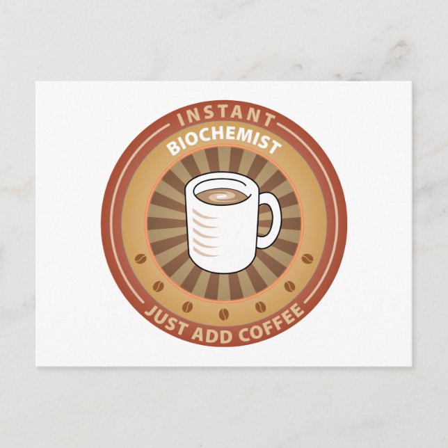 Instant-Biochemiker Postkarte (Vorderseite)