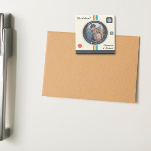 Instant Camera Couple Foto Save the Date einzigart Magnet