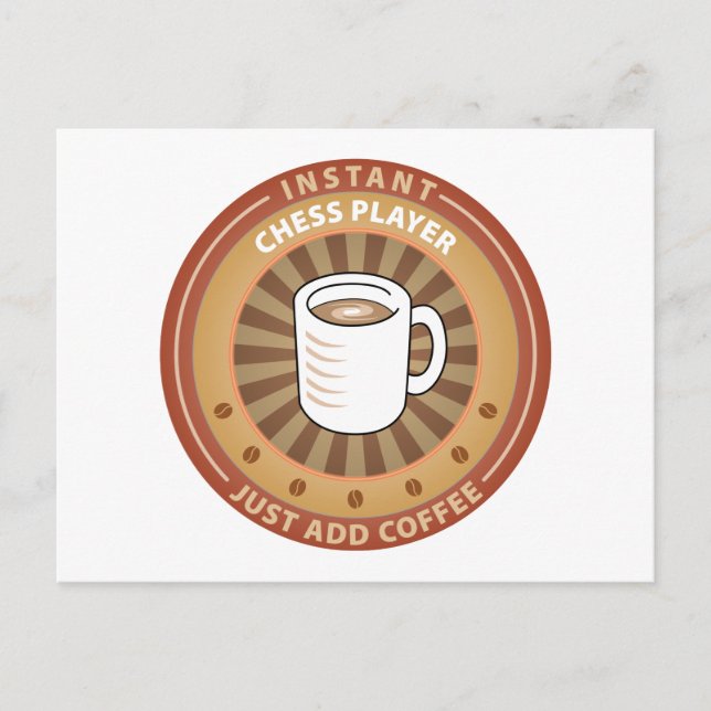 Instant Chess Player Postkarte (Vorderseite)