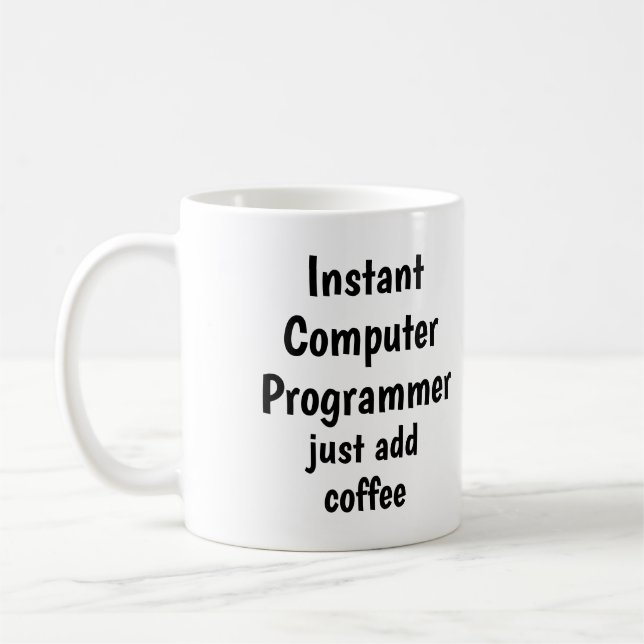 Instant-Computer-Programmierer hinzufügen Kaffeeko Kaffeetasse (Links)