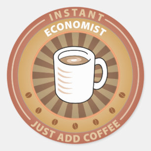 Instant Economist Runder Aufkleber