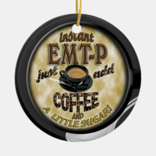 INSTANT EMT-P-NOTFALL MED TECH ADD COFFEE XMAS KERAMIKORNAMENT