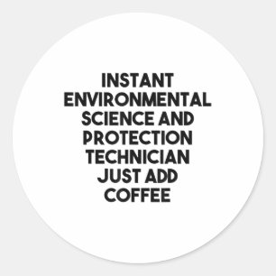 Instant Environmental Science Protection Technolog Runder Aufkleber