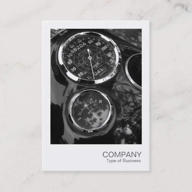 Instant Foto 014 - Klassische Motorradmessgeräte Visitenkarte (Vorderseite)