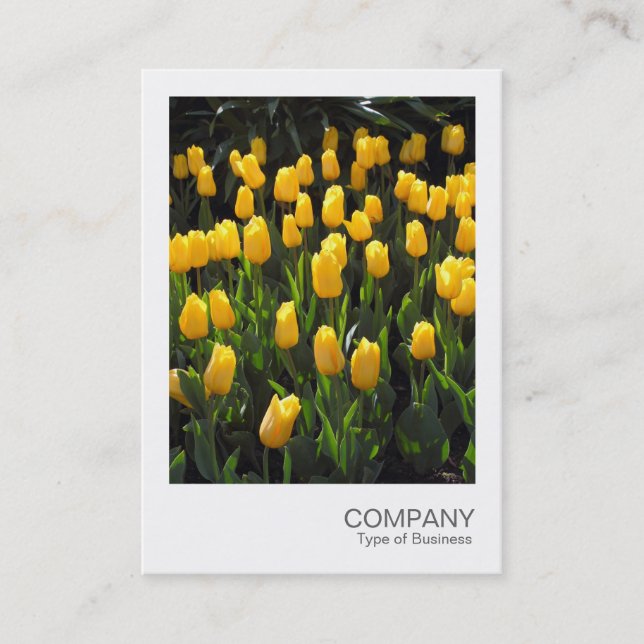 Instant Foto 03 - Gelbe Tulpen Visitenkarte (Vorderseite)