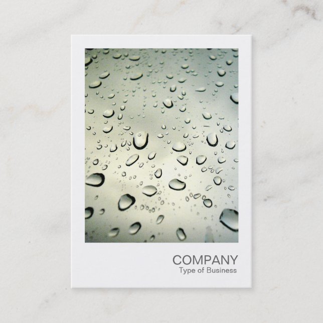 Instant Foto 06 - Regen auf meinem Fenster Visitenkarte (Vorderseite)