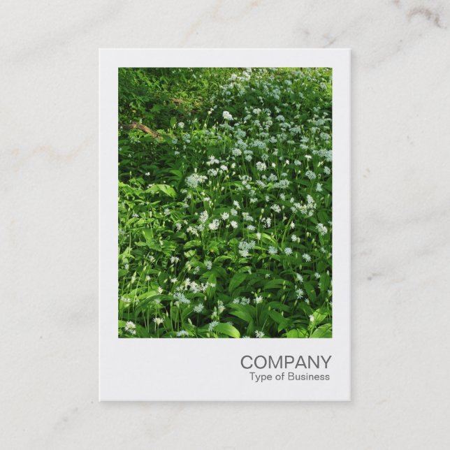 Instant Foto 072 - Blume aus Holz Visitenkarte (Vorderseite)