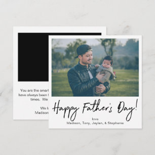 Instant Foto Happy Father's Day Card Einladung