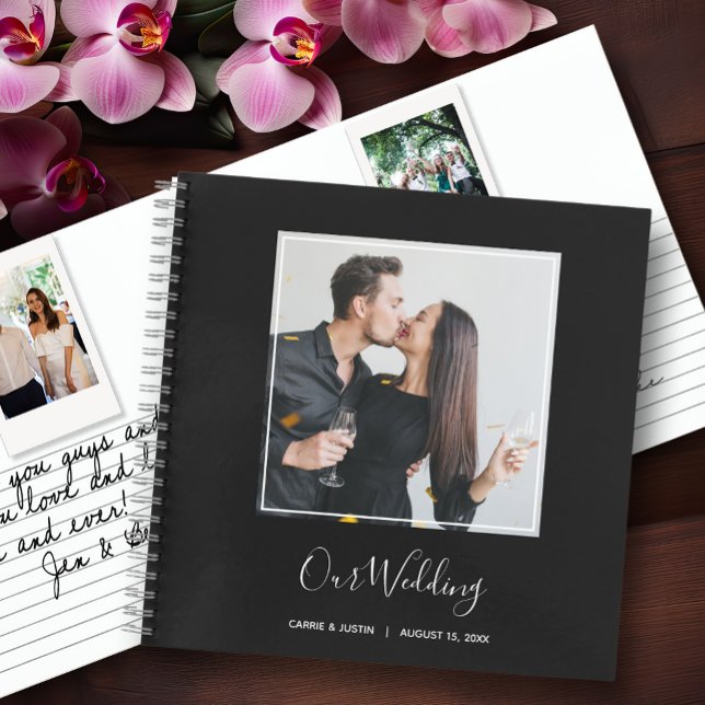 Instant Foto Message Wedding Gästebuch Notizbuch (Choose SOFT or HARD cover and the inside page style.)