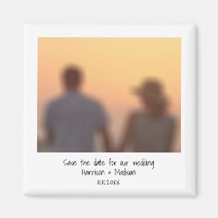 Instant-Foto-Name Save the Date Magnet