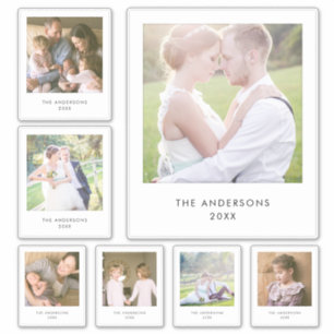 Instant Foto Style Multi Size Square Foto Aufkleber