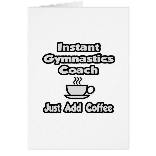 Instant Gymnastik Trainer ... Fügen Sie Kaffee ein (Vorne)