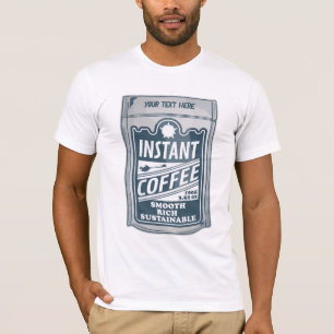 Instant-Kaffee-Pop-Kunstdarstellung T-Shirt