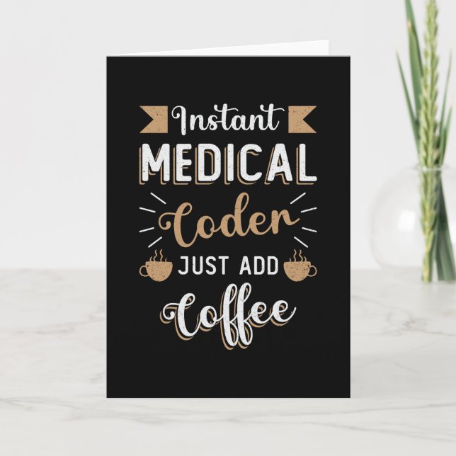 Instant Medical Coder Coffee Coding ICD Coder Karte (Vorderseite)