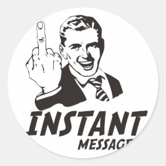 INSTANT MESSAGE RUNDER AUFKLEBER