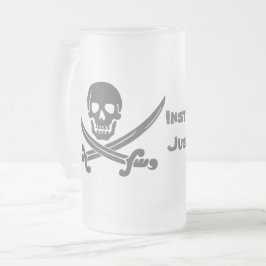 Instant Pirate - Fügen Sie einfach Rum hinzu Mattglas Bierglas