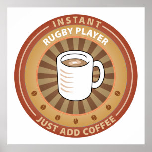 Instant Rugby Player Poster