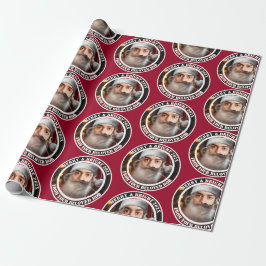 Instant Santa! Fügen Sie einfach Ihr Gesicht hinzu Geschenkpapier