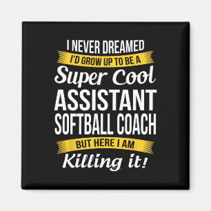 Instant Softball-Trainer Danke Lustiges Geschenk Magnet