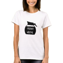 Instant Writer Coffee Pot Author Writer T - Shirt