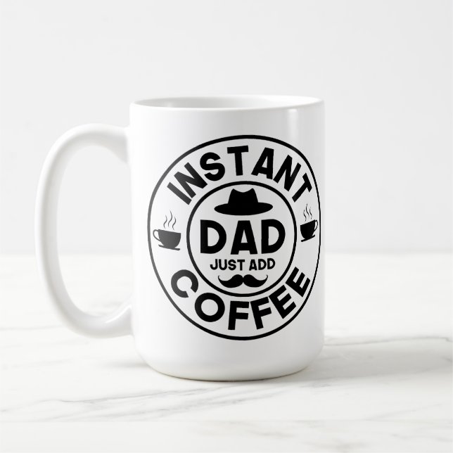 Instantané papa drôle Fête des pères Mug (Gauche)
