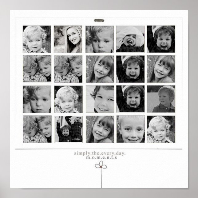 Instgramm-Foto-Collage Poster (Vorne)