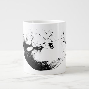 Instinkt in Tinte Jumbo-Tasse