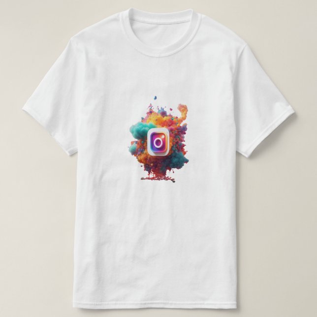 Instradatio Logo in schöner farbiger Tornado T-Shirt (Design vorne)
