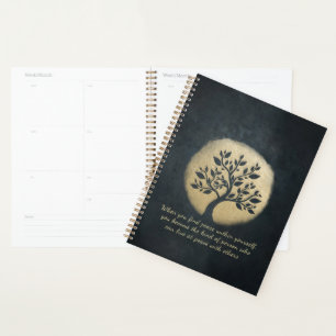 Instructeur de méditation Yoga Black Gold Tree Cit