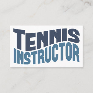 Instructeur de tennis Carte de visite