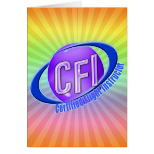 INSTRUCTEUR DE VOL CERTIFIÉ DE LOGO DE BORD CFI