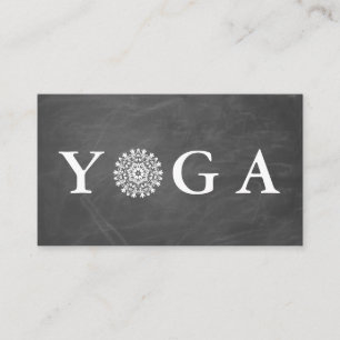 Instructeur de Yoga Carte de visite de style Vinta