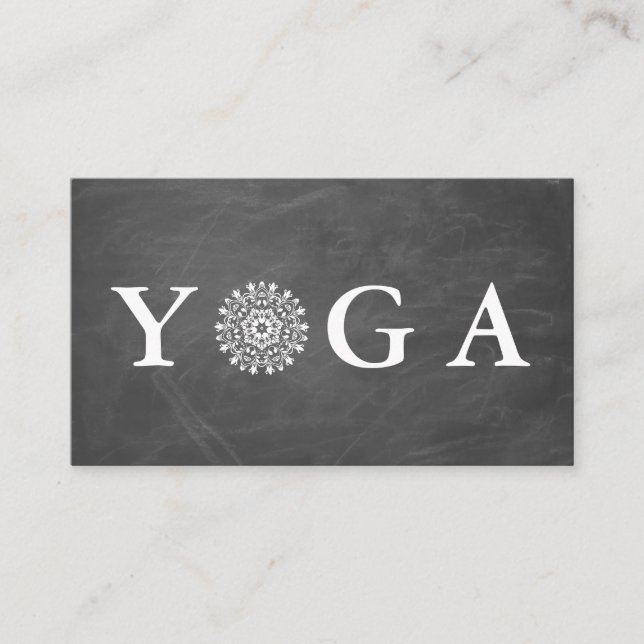 Instructeur de Yoga Carte de visite de style Vinta (Devant)